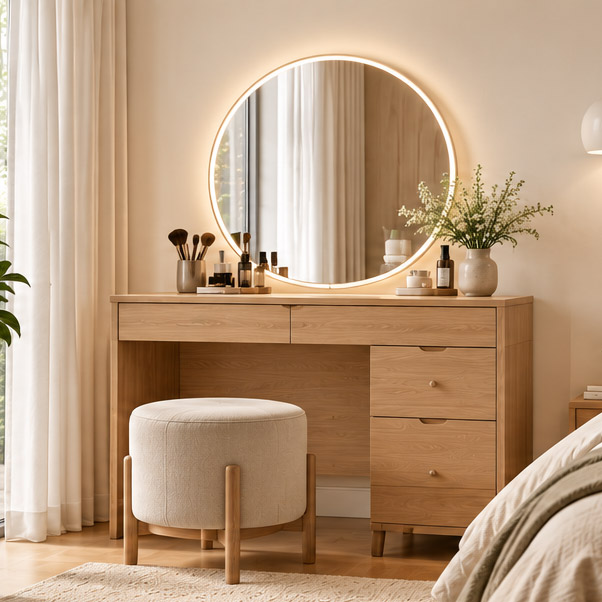 Bàn trang điểm gỗ Luna